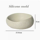 Tigela De Concreto Molde Sem Fogo, Decoração De Aromaterapia, Molde De Silicone, Pedra De Incenso, Óleo Essencial, Quarto De Casa, Armazenamento