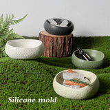 Tigela De Concreto Molde Sem Fogo, Decoração De Aromaterapia, Molde De Silicone, Pedra De Incenso, Óleo Essencial, Quarto De Casa, Armazenamento