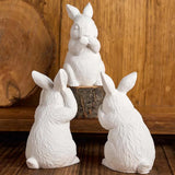 3d coelhinho da páscoa silicone vela molde diy bonito animal coelho ornamentos moldes de fundição sabão gesso resina fazendo casa artesanato decoração
