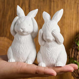 3d coelhinho da páscoa silicone vela molde diy bonito animal coelho ornamentos moldes de fundição sabão gesso resina fazendo casa artesanato decoração