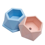 Molde Geométrico Do Vaso De Flores De Cimento, Terrazzo Concreto Criativo Pequeno Vaso De Flores, Caixa De Armazenamento De Gesso, Molde De Silicone, DIY Pote De Plantas