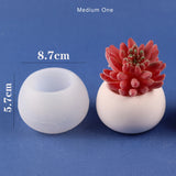Moldes de silicone para castiçal tealight moldes e formas de gesso para vasos de flores moldes de resina epóxi moldes de mini plantadores de concreto 2023 novo molde de silicone