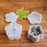 Caixa Redonda De Gesso De Silicone, Molde De Fundição De Gesso De Cimento, Estojo De Armazenamento De Tempero, Pequena Jarra De Vela, DIY Decoração De Casa