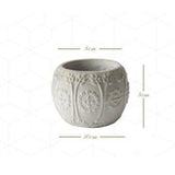 Vaso de flores de cimento molde de silicone planta verde vaso de flores molde de concreto mobiliário doméstico bacia molde de silicone