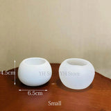 Moldes de silicone para castiçal tealight moldes e formas de gesso para vasos de flores moldes de resina epóxi moldes de mini plantadores de concreto 2023 novo molde de silicone