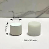 Caixa Redonda De Gesso De Silicone, Molde De Fundição De Gesso De Cimento, Estojo De Armazenamento De Tempero, Pequena Jarra De Vela, DIY Decoração De Casa