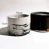 Moldes grandes do plantador do silicone, Vaso redondo concreto, Embarcação grande da vela, Pote de plantas de armazenamento