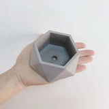 Molde Geométrico Do Vaso De Flores De Cimento, Terrazzo Concreto Criativo Pequeno Vaso De Flores, Caixa De Armazenamento De Gesso, Molde De Silicone, DIY Pote De Plantas
