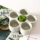 Vaso de flores hexagonal poroso, molde de silicone, favo de mel, caixa de armazenamento de cimento, molde de caixa de joias