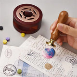 Carimbo de madeira com padrão de árvore para wax, decorativo, de cera, estilo happy, antigo, feliz aniversário, álbum de scrap, casamento