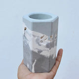 Cozinha Talheres Armazenamento Silicone Molde, Gesso Escova De Dentes Copo, Ornamento Doméstico, Molde Concreto, Colher Embarcação, Caneta Redonda Titular