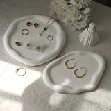 Bandeja De Armazenamento De Concreto Oval Irregular, moldes De Silicone, Coaster De Cimento Redondo, Esteira Do Copo, Gesso, Placa De Exibição De Jóias, Molde De Resina
