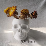 3D Crânio Flower Pot Silicone Moldes, Porta-Caneta Concreto, DIY Indoor Cimento Plantadores Molde, Desktop Organizadores, Argila Molde