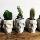 3D Crânio Flower Pot Silicone Moldes, Porta-Caneta Concreto, DIY Indoor Cimento Plantadores Molde, Desktop Organizadores, Argila Molde