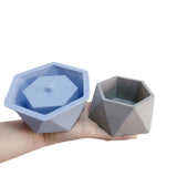 Molde Geométrico Do Vaso De Flores De Cimento, Terrazzo Concreto Criativo Pequeno Vaso De Flores, Caixa De Armazenamento De Gesso, Molde De Silicone, DIY Pote De Plantas