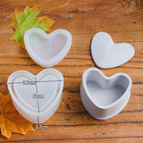 Caixa Redonda De Gesso De Silicone, Molde De Fundição De Gesso De Cimento, Estojo De Armazenamento De Tempero, Pequena Jarra De Vela, DIY Decoração De Casa
