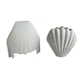 Criativo Shell Vaso Silicone Molde Gesso Cimento Molde DIY Handmade Pen Holder Flower Pot Artesanato Fazendo Casa Desktop Decoração Simples