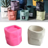 Saco De Papel De Dobramento Para Vaso, Moldes De Silicone, Cimento Concreto, Panela De Gesso, Artesanal, Criativo, Decorativo