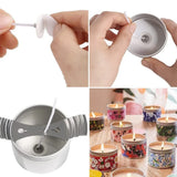 Conjunto de pote de cera para castiçal, 206 peças, suporte de ferro para velas perfumadas, ferramentas para fazer velas, jarra de velas, decoração de festa em casa, presentes de aniversário