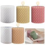 Geometria Bolha Bola Cilindro Silicone Molde De Vela, 3D Coluna Esférica, Molde De Gesso De Sabão, Chocolate Ice Making, Home Art Decor Presente