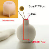 Molde De Silicone De Garrafa De Aromaterapia Bandeja De Gesso De Cimento Concreto, Conjunto De Combinação De Vaso Pequeno, Combinação Criativa