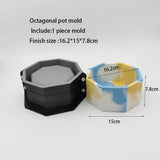 Moldes grandes do plantador do silicone, Vaso redondo concreto, Embarcação grande da vela, Pote de plantas de armazenamento