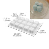 6 cavidade grande bola de bolha molde de vela de silicone 3d cubo de chocolate mousse molde de bolo sorvete cozimento sabão molde casa decoração presentes