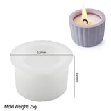 Silicone Cilindro Vela Jar, Vela Perfumada Cup, Resina Epóxi Mold Artesanato Ferramentas, Suculentas Vasos De Armazenamento De Jóias