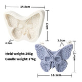 Butterfly Skull Silicone Candle Mold, Anjo e Anjo Padrão, DIY Resina Mold, Decoração do Dia das Bruxas, Home Decor, 2D