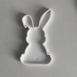 Bandeja de coelho molde de silicone diy coelhinho da páscoa concreto armazenamento de cimento prato molde placa de exibição de jóias moldes de fundição de resina de gesso