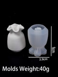 Molde De Silicone De Frasco De Concreto, Cabaça Artesanal DIY, Estilo Saco De Sorte, Gesso, Vaso Pequeno, Castiçal, Molde De Resina, Artesanato, Decoração De Casa