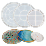 Bandeja Redonda Grande De Cimento De Silicone, Molde De Resina Epóxi, Bandeja Decorativa, Flor Seca, Vaso De Concreto, Base Fazendo Ferramentas, 3 Tamanhos