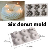 6 cavidade grande bola de bolha molde de vela de silicone 3d cubo de chocolate mousse molde de bolo sorvete cozimento sabão molde casa decoração presentes