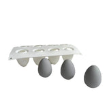 Ovo de páscoa molde de silicone oito buracos tridimensional forma de ovo molde de gesso diy artesanal decoração de casa para a páscoa celebrar