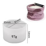 Listrado Vela Jar Silicone Mold, DIY Handmade Superfície Flor Irregular, Torção Padrão de Onda, Caneta Titular, Molde Vaso, Decoração de Casa Artesanato