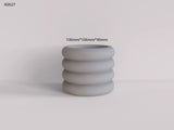 Molde de silicone para vaso de concreto, estilo europeu, moldes simples para vasos de plantas, ferramentas de jardinagem de cimento, molde para vaso de concreto