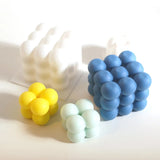 6 cavidade grande bola de bolha molde de vela de silicone 3d cubo de chocolate mousse molde de bolo sorvete cozimento sabão molde casa decoração presentes