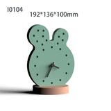 Molde de silicone geométrico estilo nórdico, Molde Pinkie, Moldes de relógio de mesa, Cimento Design Criativo para Escritório e Casa