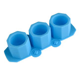 Vaso de flores de concreto redondo com 3 buracos, molde de silicone, molde de concreto de gesso para vaso de flores suculentas, decoração de vela de aromaterapia diy