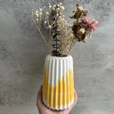 Gesso Vaso Listrado Silicone Mold DIY Flower Pot Decor Cimento Gesso Flower Pot Estilo Minimalista Home Decor Desktop Ornaments