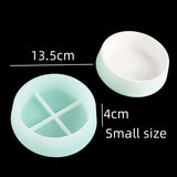 Grande redondo vaso de flores de concreto moldes bandeja de gesso tigela de armazenamento molde de silicone cimento suculentas plantas pote molde