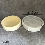 Grande redondo vaso de flores de concreto moldes bandeja de gesso tigela de armazenamento molde de silicone cimento suculentas plantas pote molde
