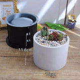 Moldes grandes do plantador do silicone, Vaso redondo concreto, Embarcação grande da vela, Pote de plantas de armazenamento