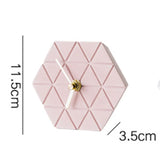 Molde de silicone geométrico estilo nórdico, Molde Pinkie, Moldes de relógio de mesa, Cimento Design Criativo para Escritório e Casa