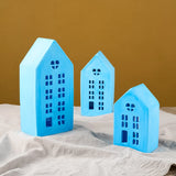 Casa 3D Castiçal Moldes, Janela Oca, Molde Do Castiçal, Gesso, Concreto Scented Stand, DIY Artesanato Presente, Home Decor
