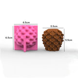 Grande manhã glória pilar silicone vela molde pinheiro cone natal árvore de gesso resina sabão cozimento gelo molde casa decoração presentes