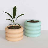 Molde de silicone para vaso de concreto, estilo europeu, moldes simples para vasos de plantas, ferramentas de jardinagem de cimento, molde para vaso de concreto