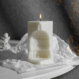 3d criativo arquitetura nórdica vela molde de silicone diy cúpula arco romano concreto gesso sabão vela fazendo ferramenta decoração para casa
