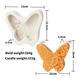 Butterfly Skull Silicone Candle Mold, Anjo e Anjo Padrão, DIY Resina Mold, Decoração do Dia das Bruxas, Home Decor, 2D