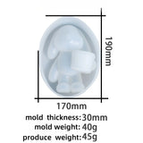 Diy coelho segurar balde ornamento molde de silicone gesso coelho segurando flores fazendo plataforma decoração do carro resina molde artesanato